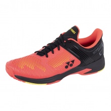 Yonex Tennisschuhe Sonicage 2 Clay/Sandplatz orangerot/schwarz Herren